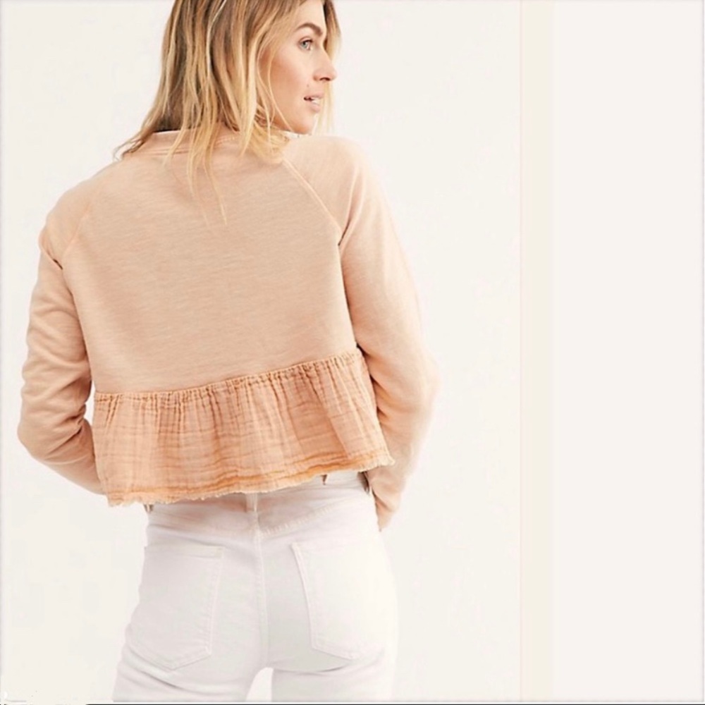 $78 NWOT Free People Sweet Jane Pullover Top Size Small - Picture 2 of 7